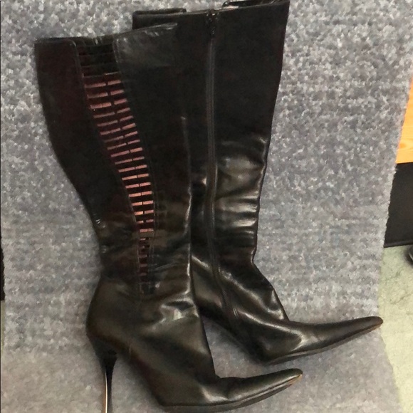 Stiletto Black Boots - Picture 1 of 7
